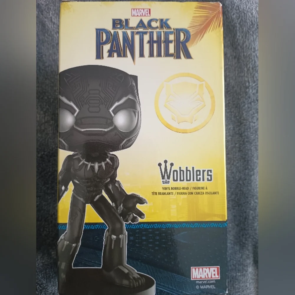 NIB Funko Marvel Black Panther Wobblers Bobblehead | Wakanda Collectible